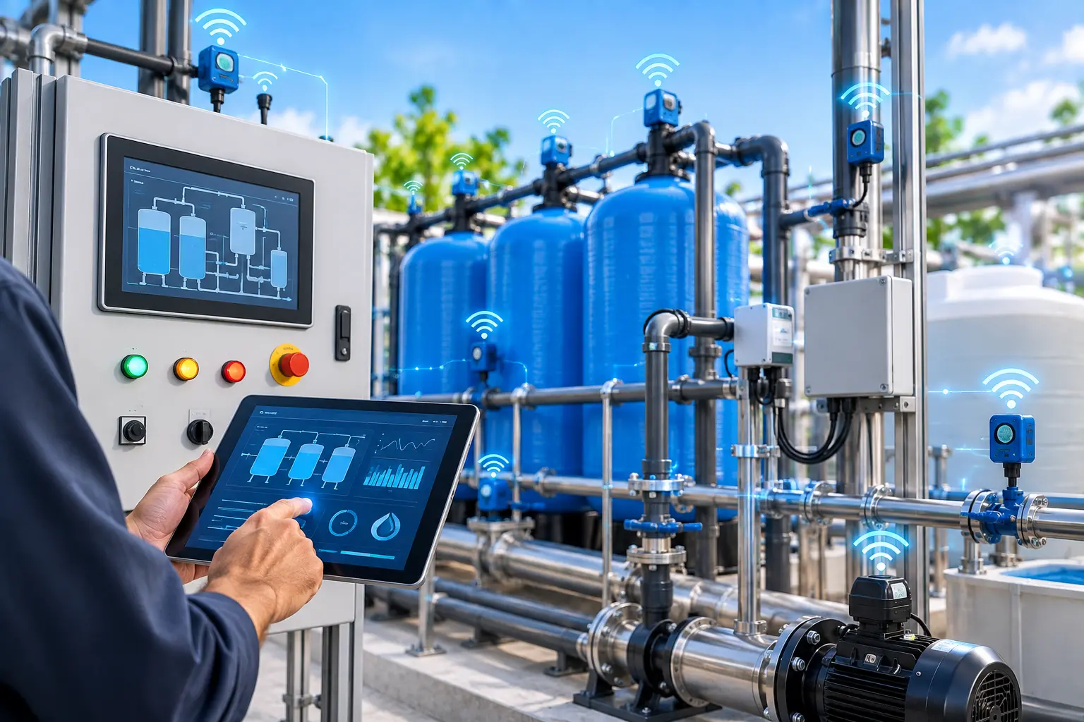 Water treatment automation and IoT system