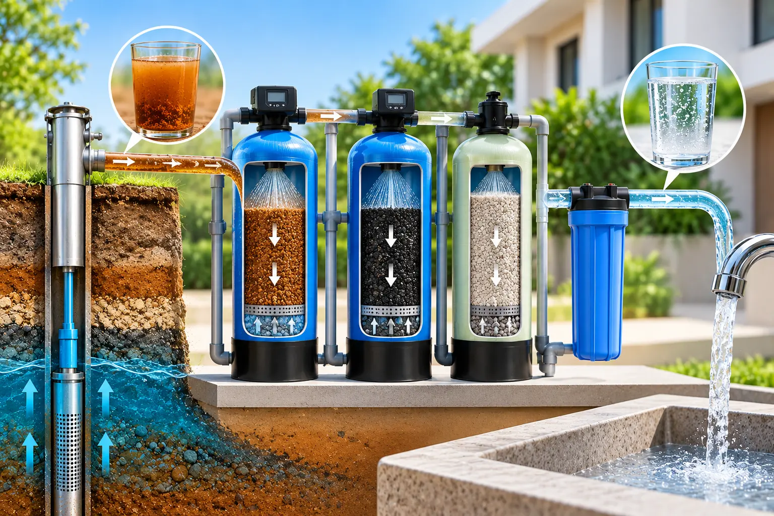 How Does an Iron Removal System Work for Borewell Water?
