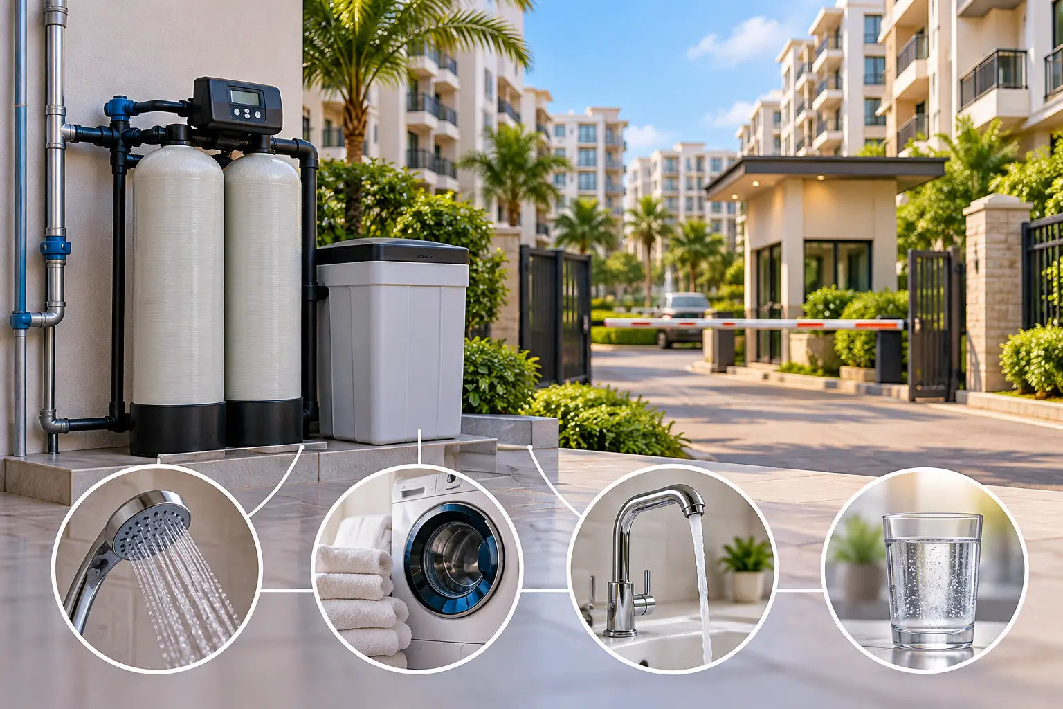 water softener for apartment and gated community